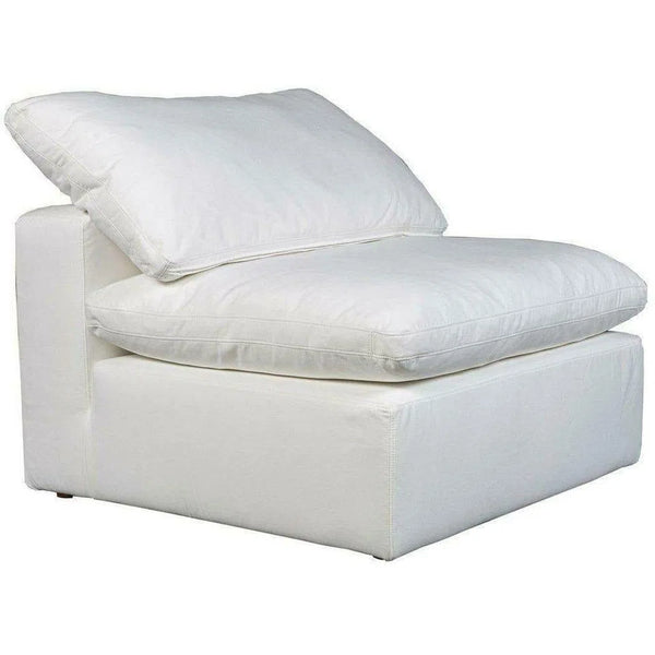 Terra Condo White Stain Resistant Performance Modular Slipper Chair Modular Components LOOMLAN By Moe's Home