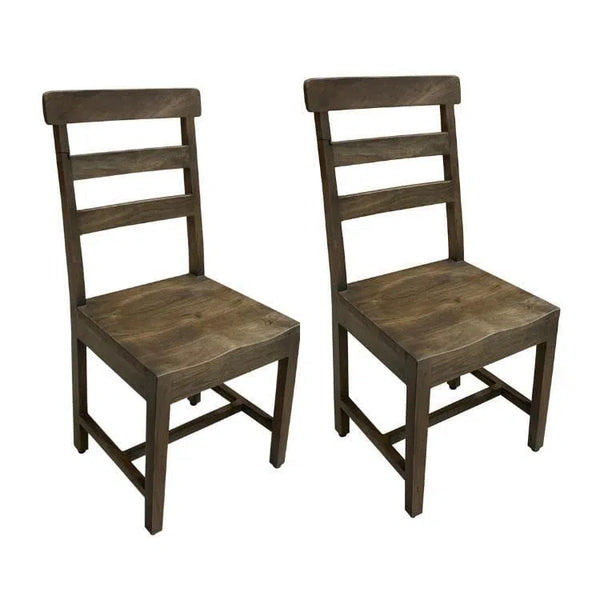 Terrace Dark Brown Dining Chairs (Set of 2) Dining Chairs LOOMLAN By LOOMLAN