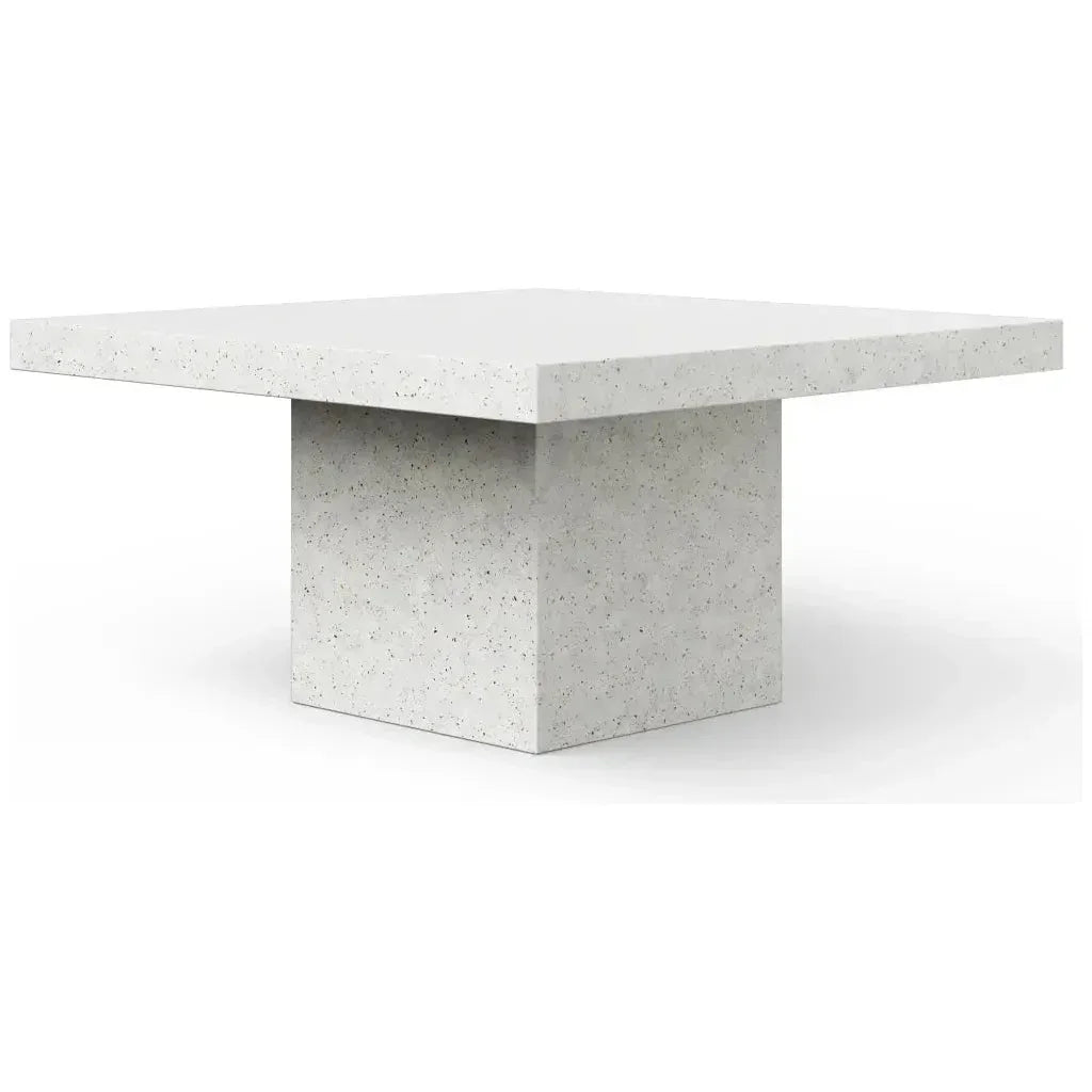 Una Concrete Outdoor Square Dining Table - LOOMLAN