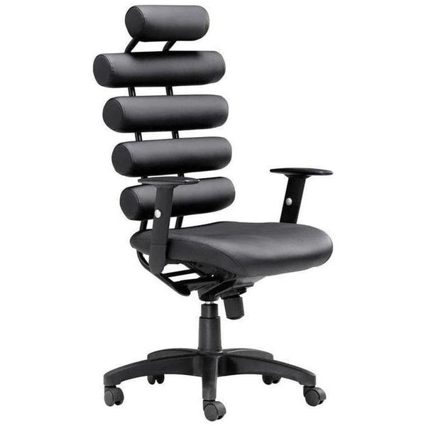 Unico Office Chair Black Office Chairs LOOMLAN By Zuo Modern