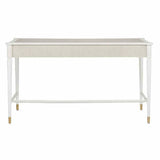 White Fog Brass Aster Desk Winterthur Collection Home Office Desks LOOMLAN By Currey & Co