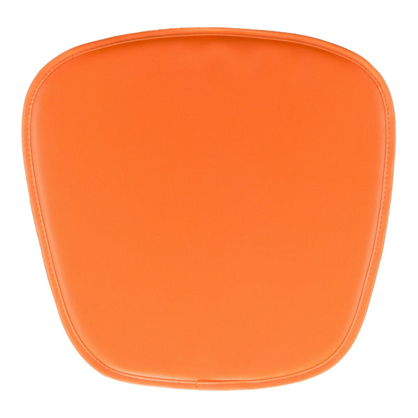 Wire Mesh Cushion Orange Dining Chairs LOOMLAN By Zuo Modern