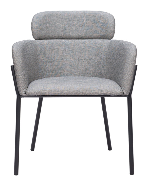 Bremor Slate Gray Dining Arm Chair (Set of 2)