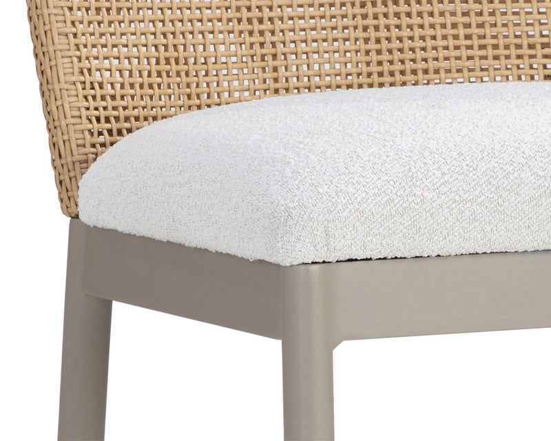 Calandri Fabric Outdoor Counter Stool