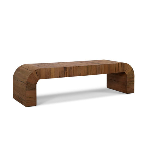 Denton 58" Medium Brown Reclaimed Wood Backless Bench
