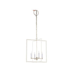 Bayberry Hanging Clean White Finish Chandelier