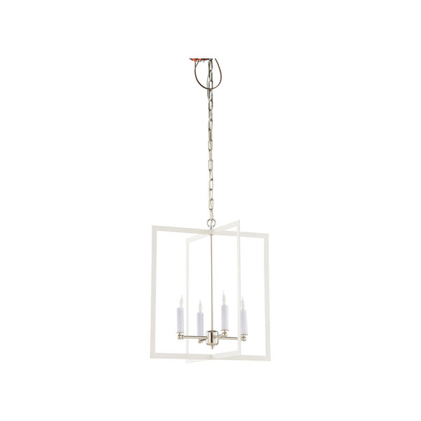 Bayberry Hanging Clean White Finish Chandelier