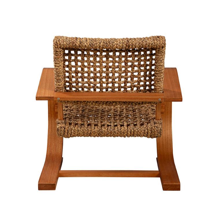 Serena Curved Wood Framed Lounge Chair