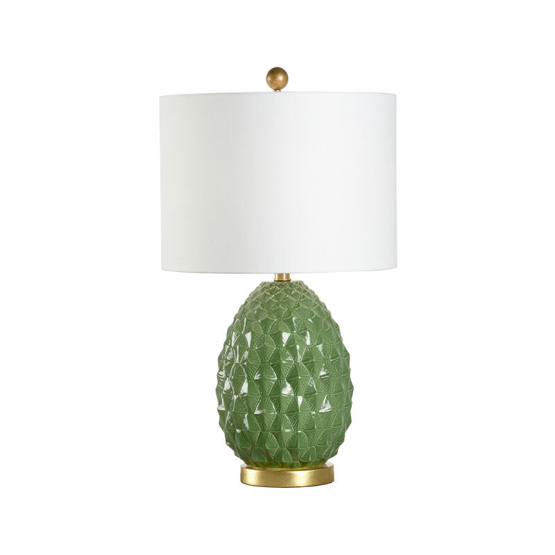 Olivia Ceramic Made With Gold Base Table Lamp