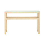 Socialite Saguran Warpped Console Table-Console Tables-Wildwood-LOOMLAN