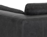 Burr Leather Upholstered Sofa