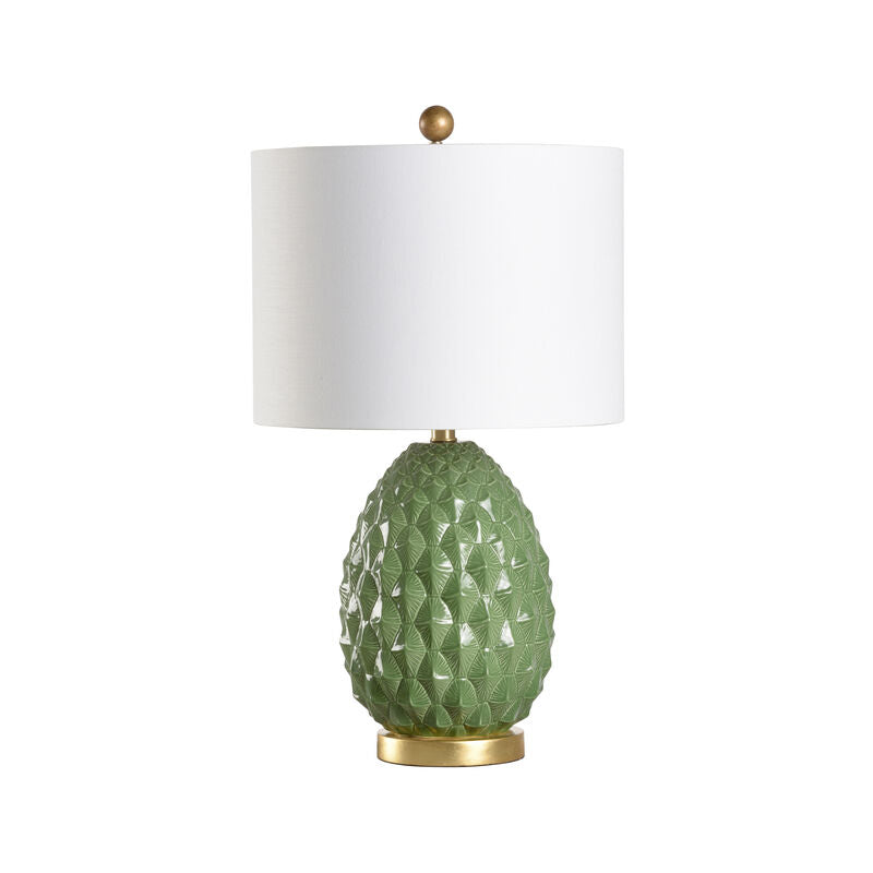 Olivia Ceramic Made With Gold Base Table Lamp