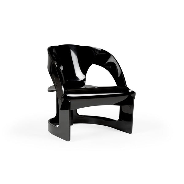 Beverly Grove Acrylic Made Modern Chair-Dining Chairs-Wildwood-Black-LOOMLAN