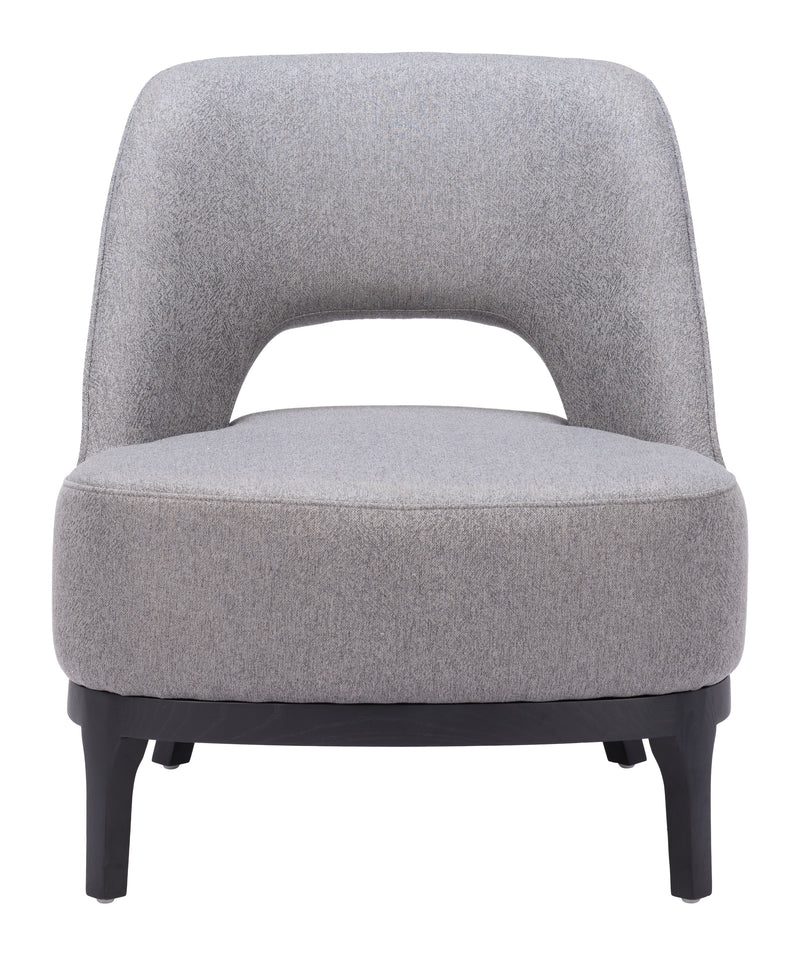 Mistley Wood Gray Armless Accent Chair