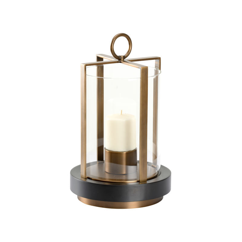 Revere Brass Circle Design Candleholder