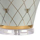 Ginger Jar Ceramic Made With Gold Accents Table Lamp