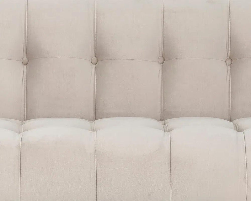 Ekon Fabric Upholstered Streamlined Sofa