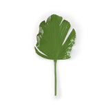 Green Enamel Palm Leaf Wall Decor-Room Dividers-Wildwood-Split Leaf (Right)-LOOMLAN