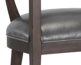 Brylea Leather Upholstered Dining Armchair