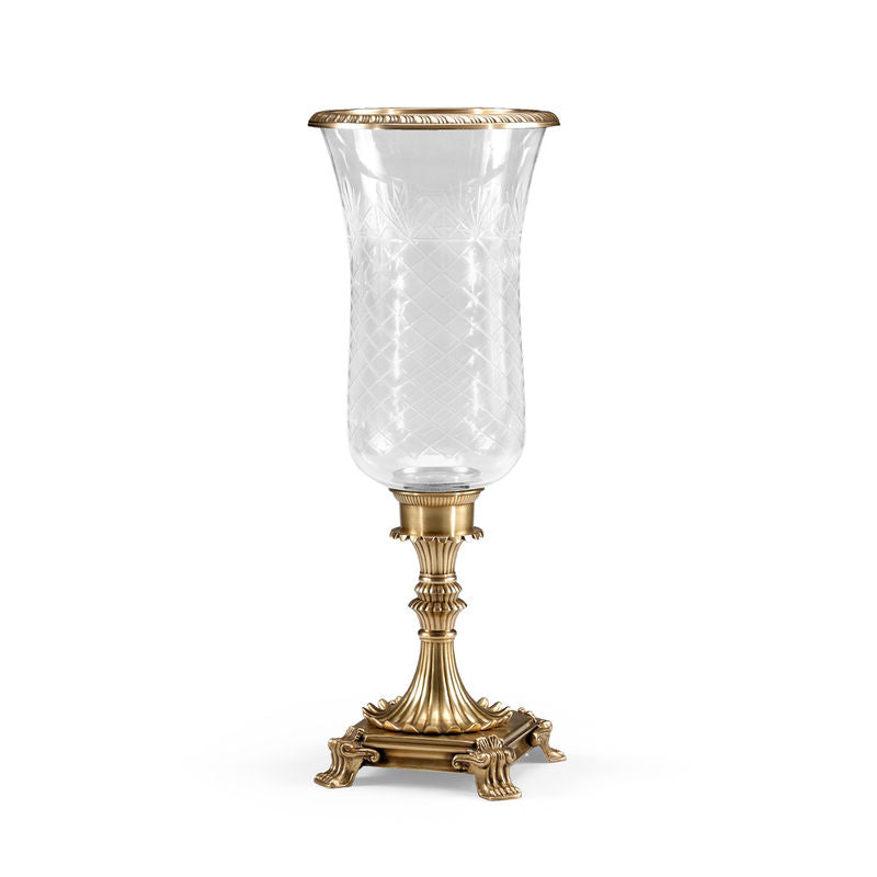 Hurricane Luxurious Gold Crystal Design Candleholder