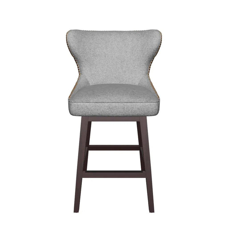 Ariana Leather Upholstered Swivel Counter Stool