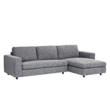 Ethan Fabric Upholstered Raf Sofa Chaise