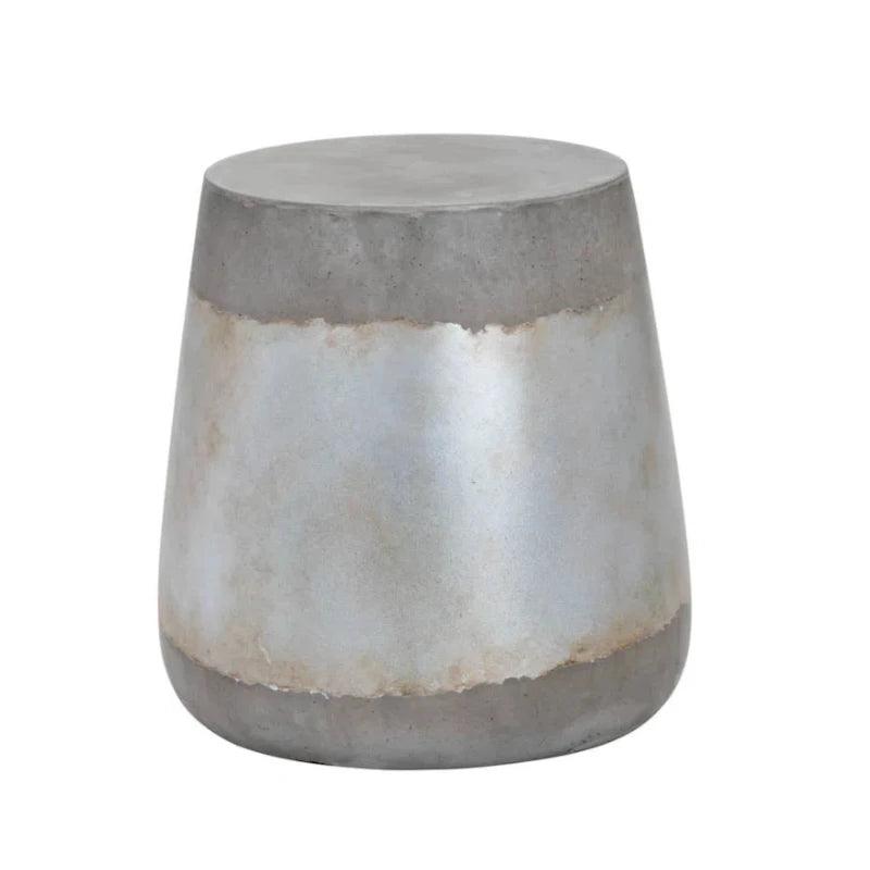 Aries Concrete Outdoor Round End Table