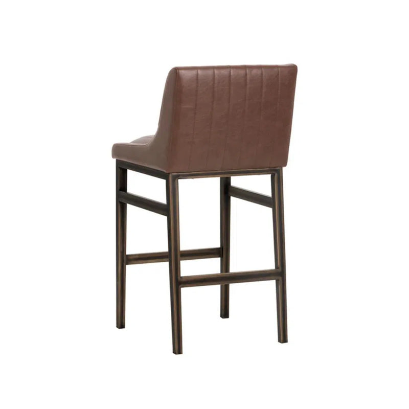 Halden Leather Upholstered Urban Designed Barstool