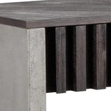 Bane Console Table With Acacia Wood Veneer And Concrete