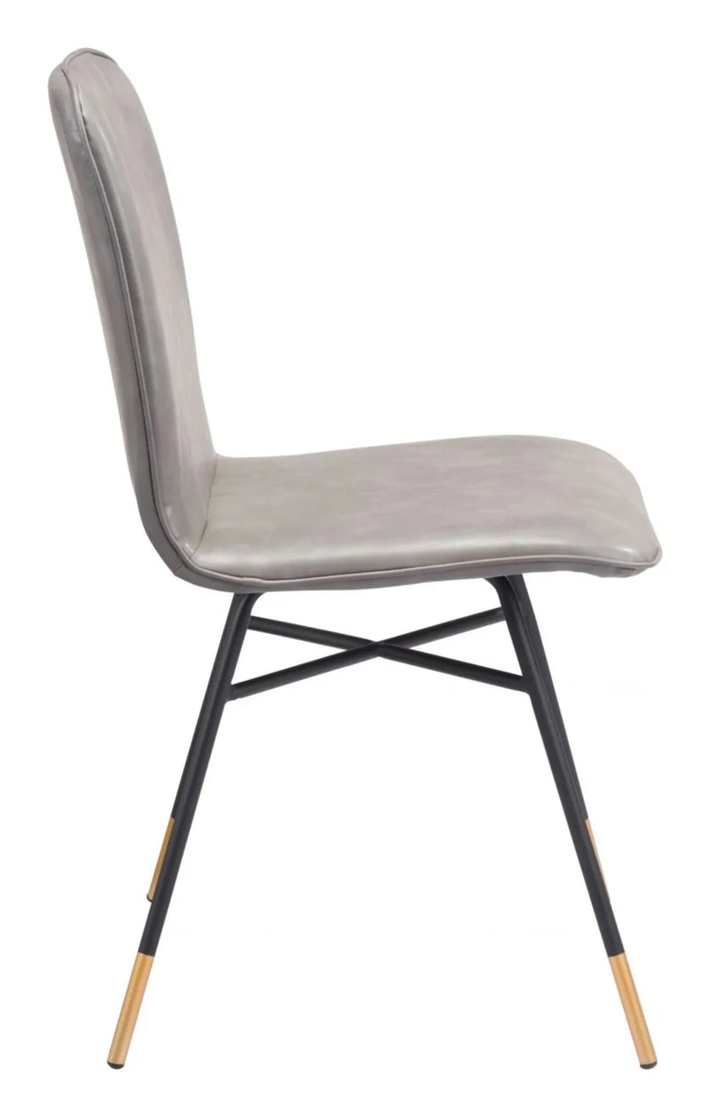 Var Polyester Upholstered Armless Dining Chair (Set Of 2)