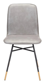 Var Polyester Upholstered Armless Dining Chair (Set Of 2)