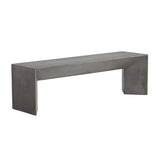 Nomad Concrete Outdoor Backless Bench