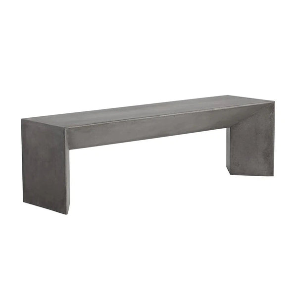 Nomad Concrete Outdoor Backless Bench