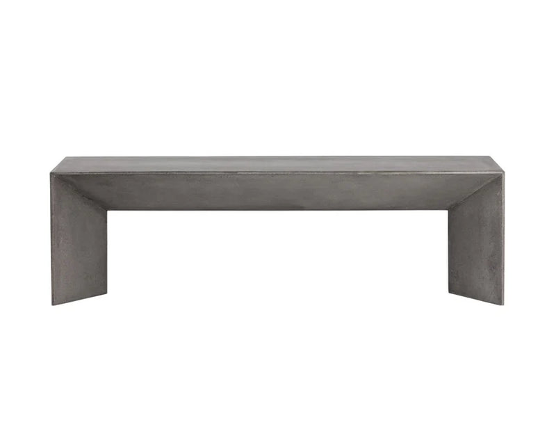 Nomad Concrete Outdoor Backless Bench