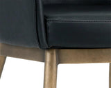 Franklin Leather Upholstered Modern Dining Armchair