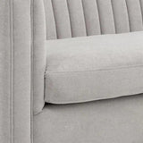 Caitlin Sofa Hemingway Silver Modern Design With Brass Legs