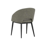 Thatcher Leather Upholstered Armless Dining Armchair