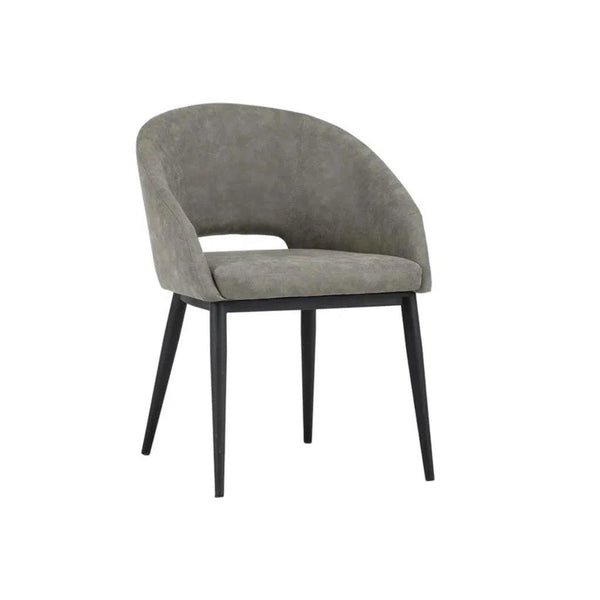 Thatcher Leather Upholstered Armless Dining Armchair