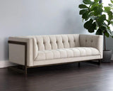 Ekon Fabric Upholstered Streamlined Sofa