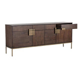 Jade Sideboard Antique Brass Dark Mango Wood Storage