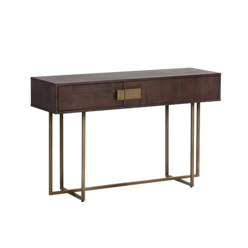 Jade Wooden Rectangular Console Table