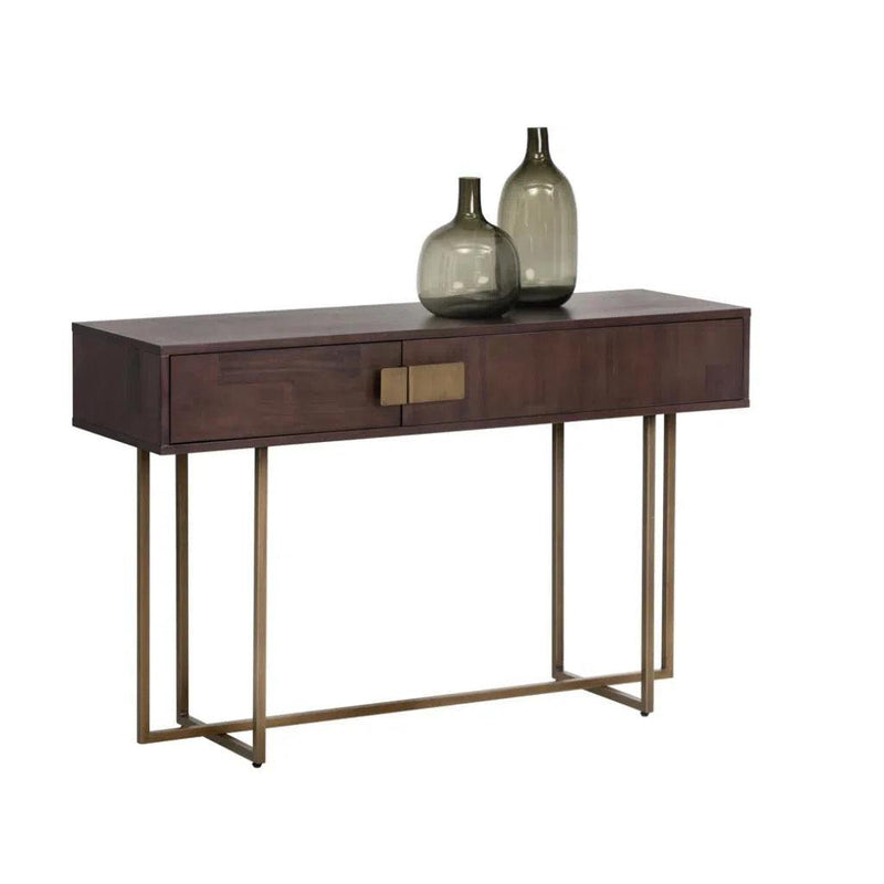 Jade Wooden Rectangular Console Table