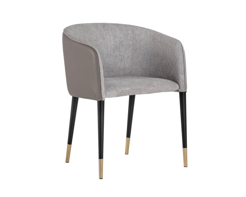 Asher Leather Upholstered Dining Armchair