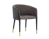 Asher Leather Upholstered Dining Armchair