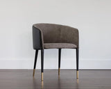 Asher Leather Upholstered Dining Armchair