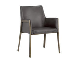 Bernadette Leather Upholstered Dining Armchair