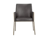 Bernadette Leather Upholstered Dining Armchair