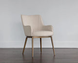 Franklin Leather Upholstered Modern Dining Armchair