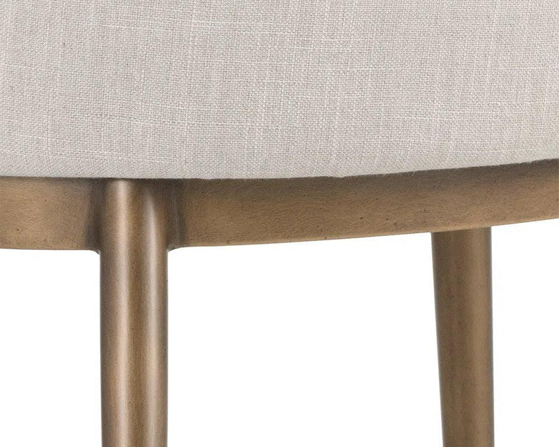 Franklin Leather Upholstered Modern Dining Armchair