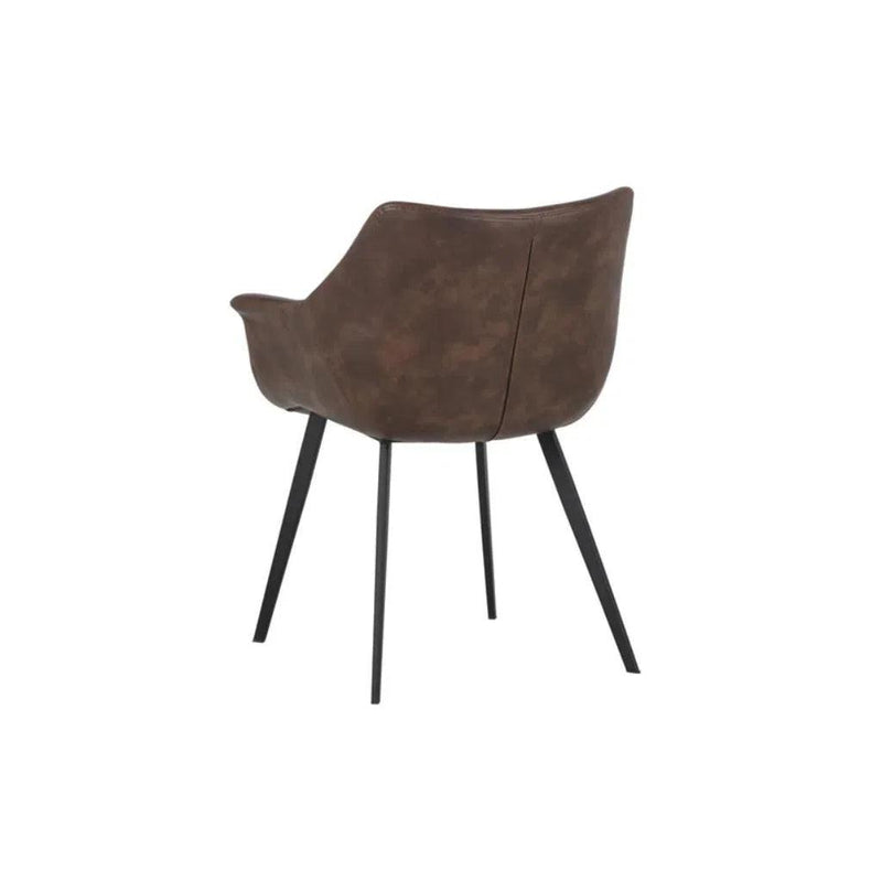 Mason Leather Upholstered Dining Armchair